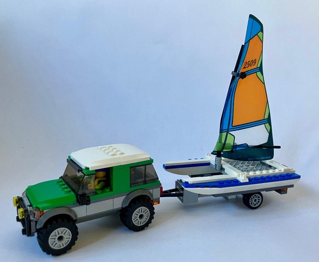 Lego City 60149 4x4-auto met catamaran op aanhanger, City, Lego, Inclusief instructies, Ophalen of Verzenden