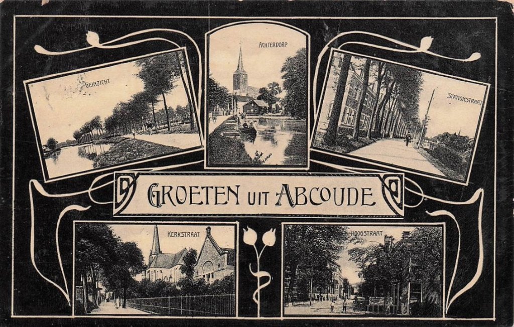 703-316-045 Groeten uit Abcoude, Verzamelen, Ansichtkaarten | Nederland, Verzenden, Voor 1920, Utrecht
