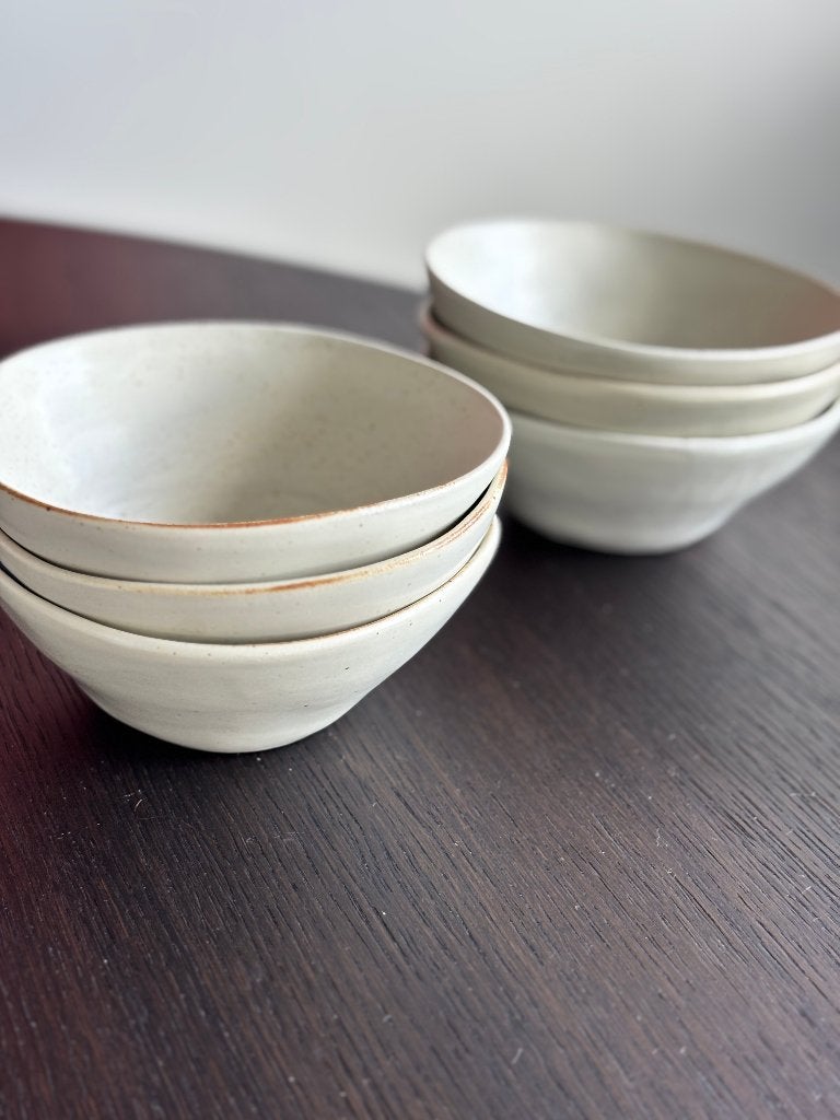 Schaaltje 6 stuks Ferm Living Flow | Medium | Off-White, Ophalen, Overige stijlen, Porselein, Schaal of Schalen