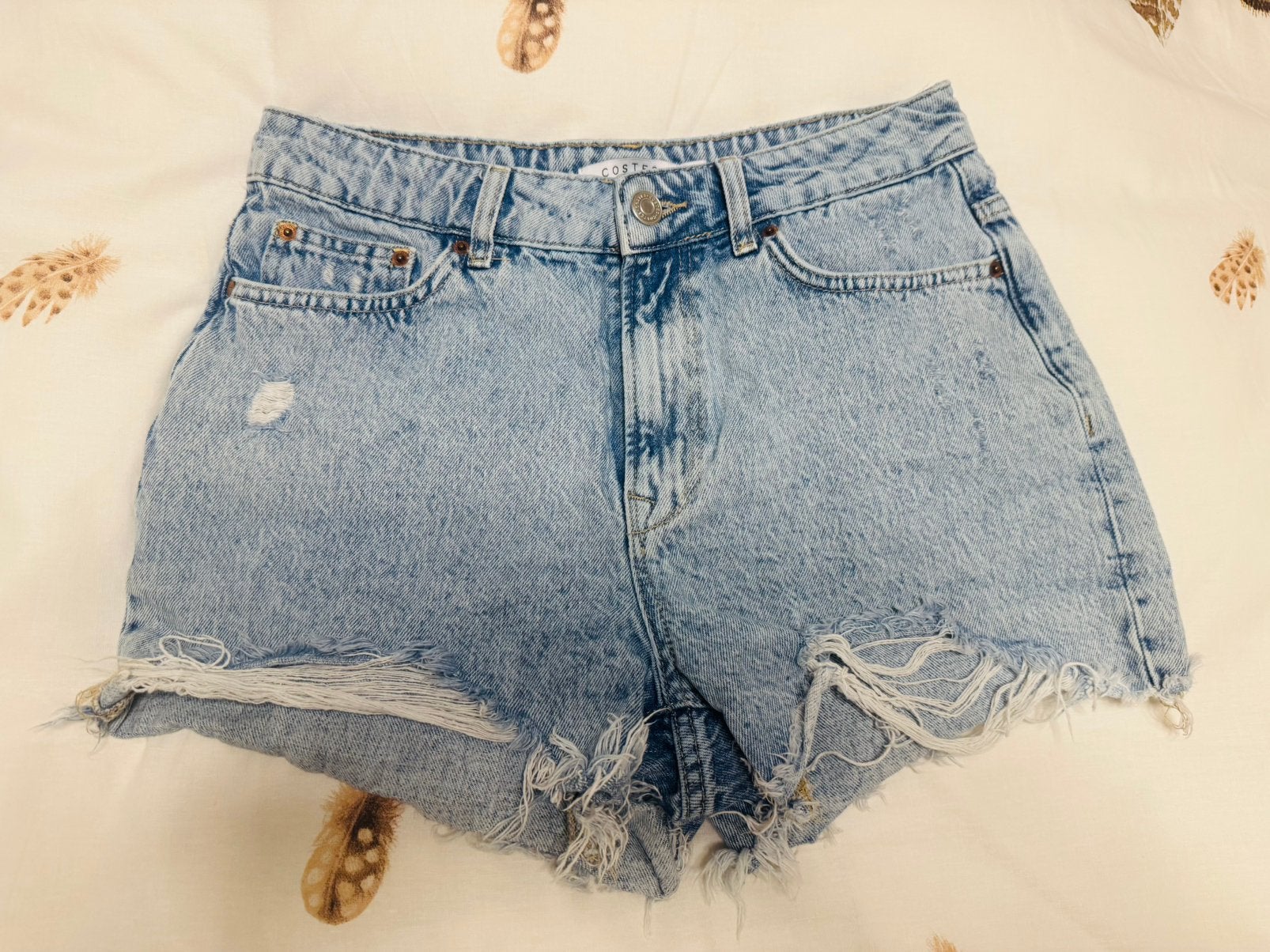 Costes blauwe korte jeans spijkerbroek maat M, Verzenden, Zo goed als nieuw, Blauw, W30 - W32 (confectie 38/40)