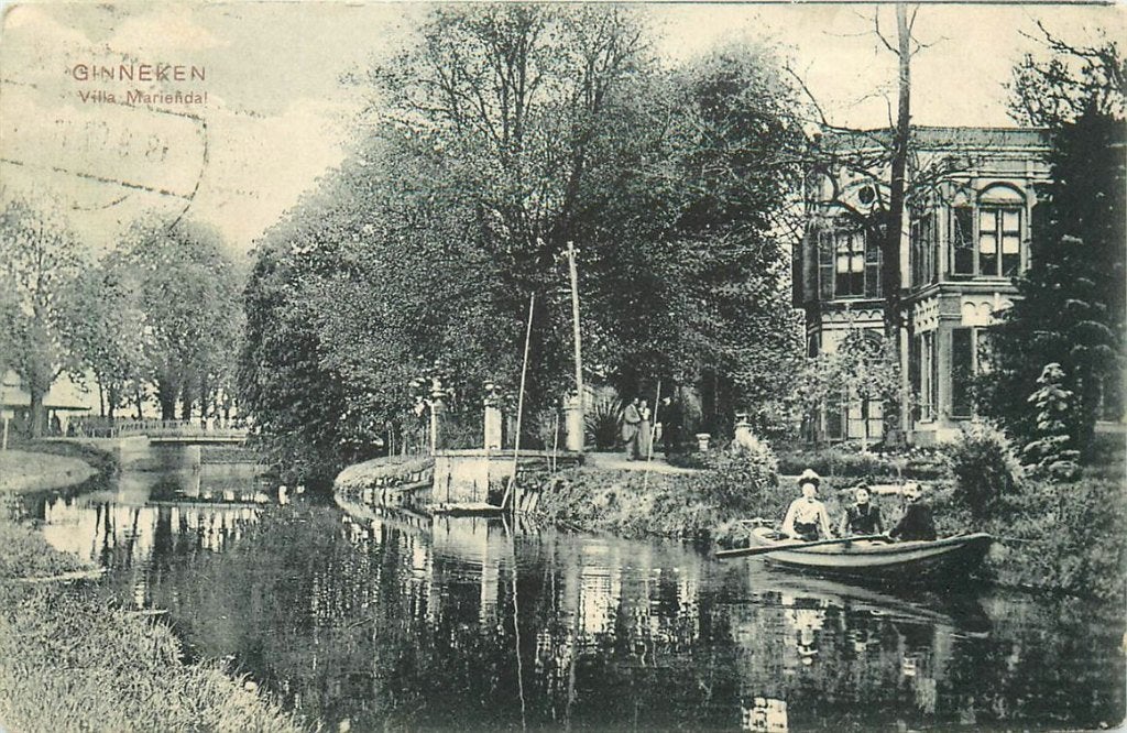 701-186-047 Breda Ginneken Villa MAriendal, Verzenden, Voor 1920, Noord-Brabant