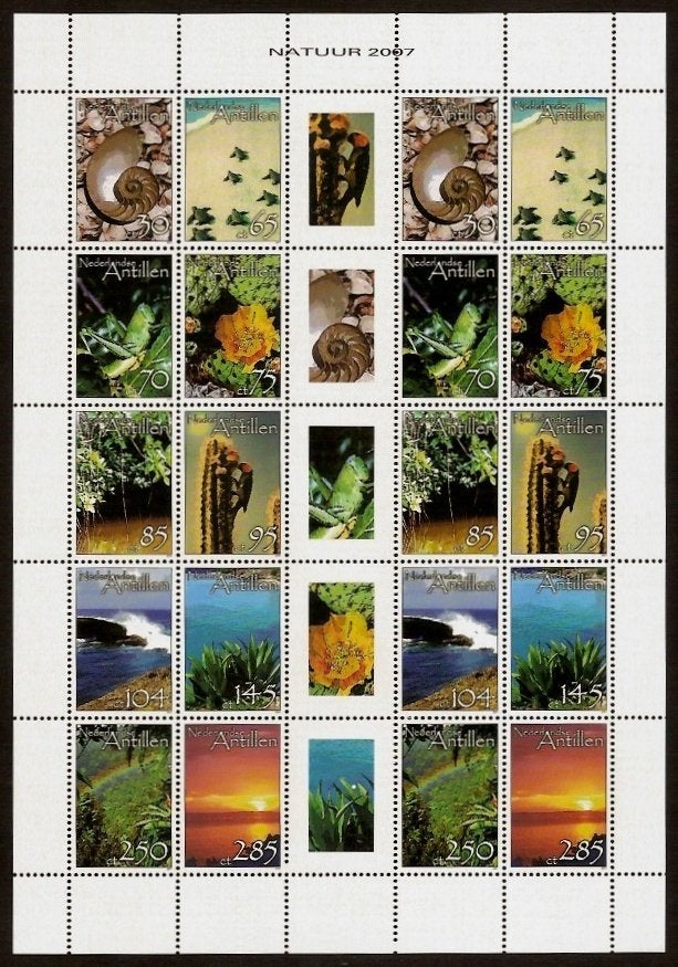 Nederlandse Antillen V1764/73 postfris Flora en fauna 2007, Ophalen of Verzenden, Postfris