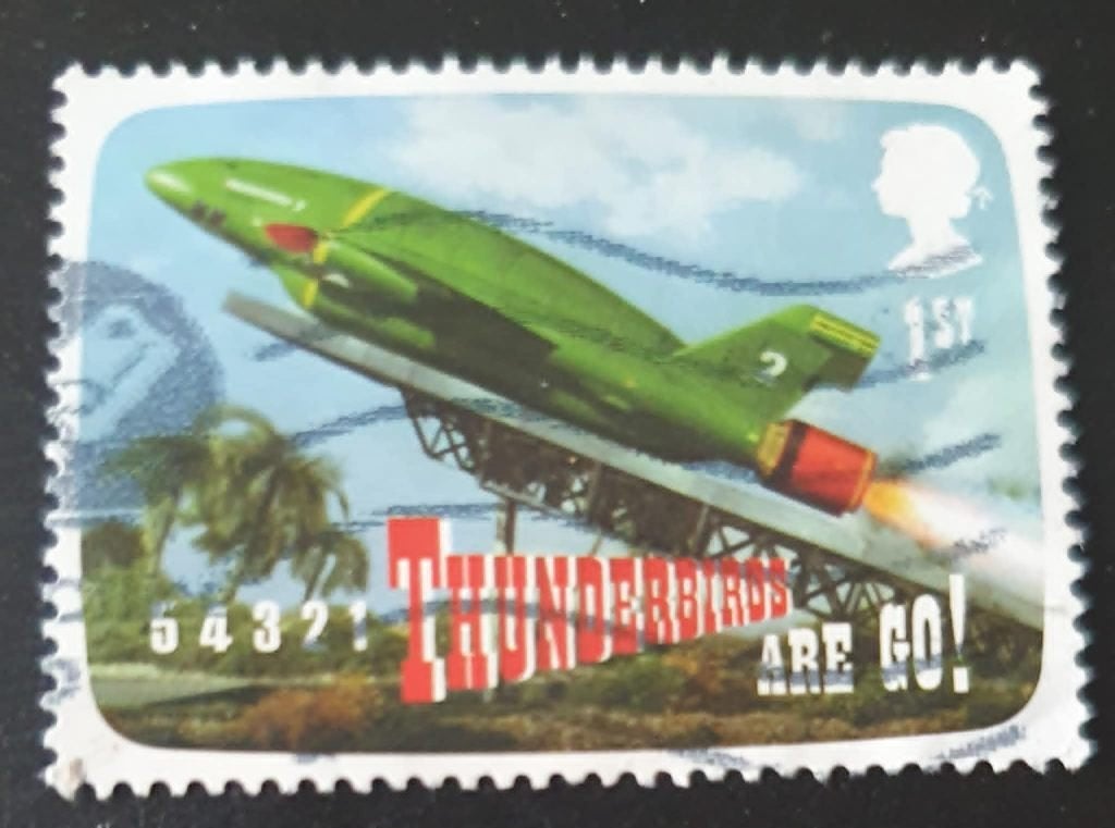 161-26 Engeland / Thunderbirds, Verzenden, Gestempeld