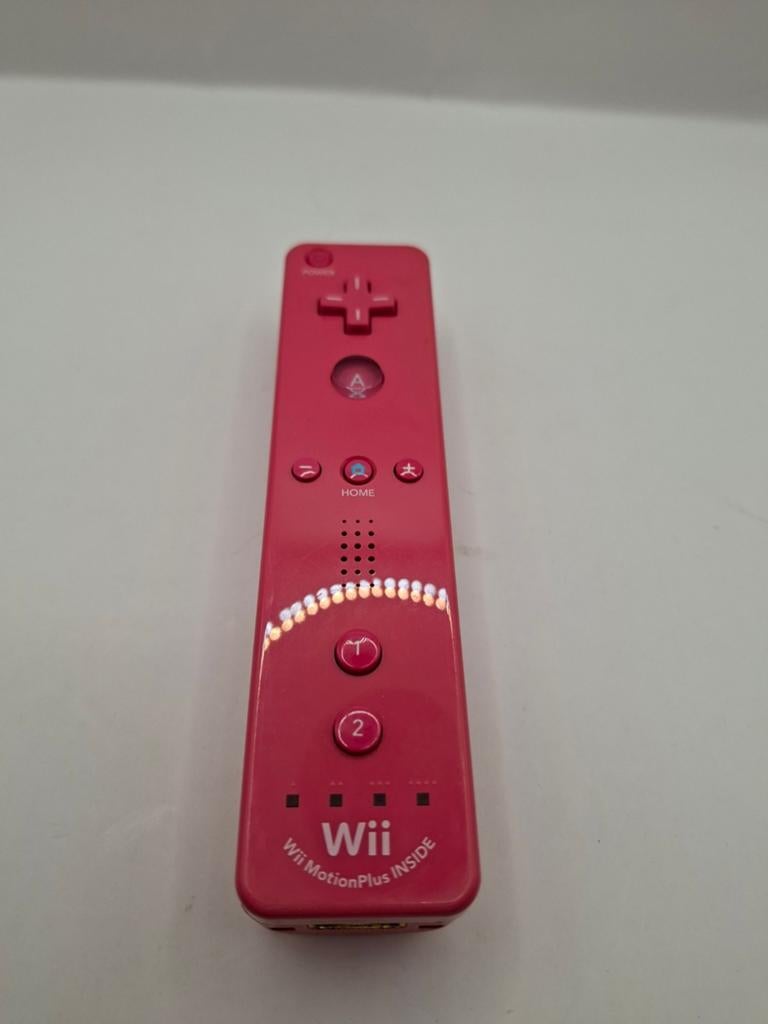 Nintendo wii remote ~ wii motionplus inside ~ roze, 1 speler, Ophalen of Verzenden, Zo goed als nieuw, Vanaf 3 jaar