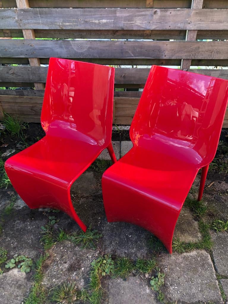 2 x Vintage Pedrali Archirivolto design Smart stoelen, Huis en Inrichting, Stoelen, Kunststof, Gebruikt, Twee, Ophalen of Verzenden