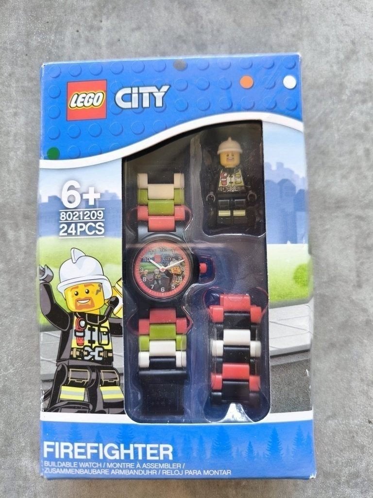 Lego City Horloge: Brandweer Rood Jongens, Ophalen of Verzenden, Nieuw