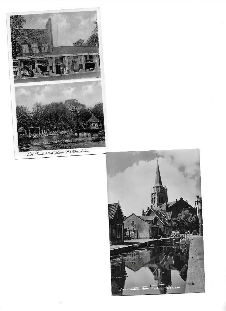 voorschoten  molenlaan   groote vink  ook apart, Verzenden, 1940 tot 1960, Gelopen, Zuid-Holland