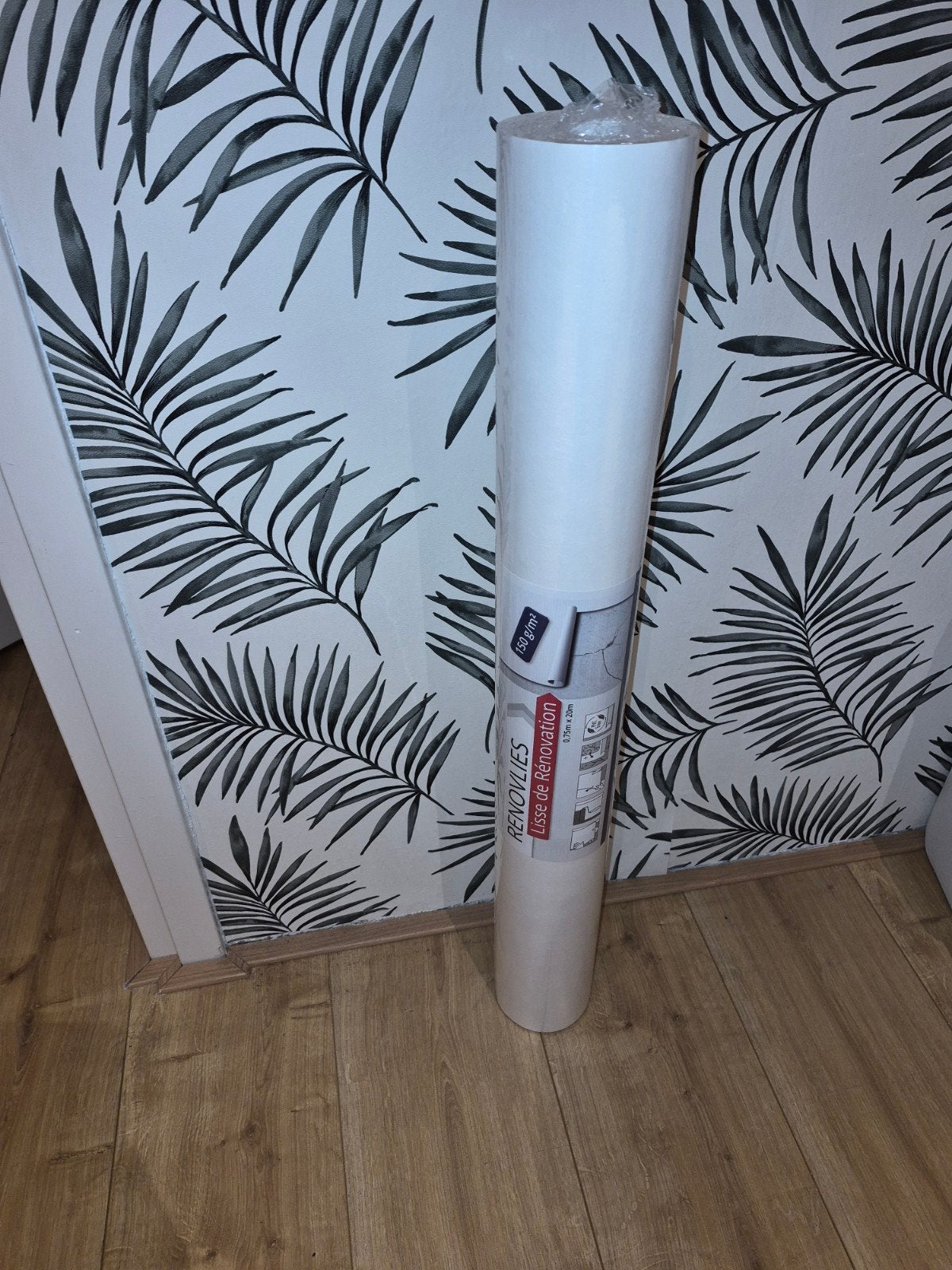 Renovlies Behang 0.75m x 20m - 150 g/m², Wit, Modern, Ophalen of Verzenden, Renovlies