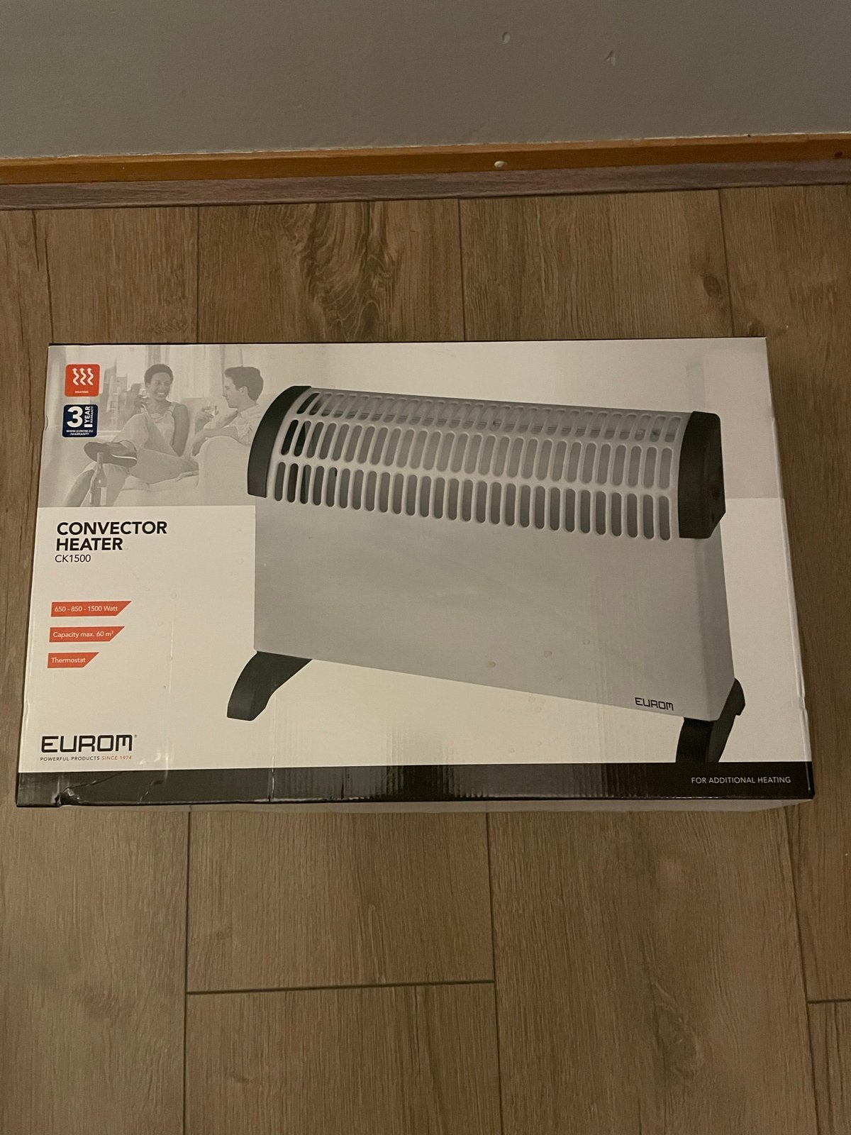 Eurom convector kachel CK1500 - Zo goed als nieuw, Ophalen of Verzenden, Zo goed als nieuw, 800 watt of meer, Kachel