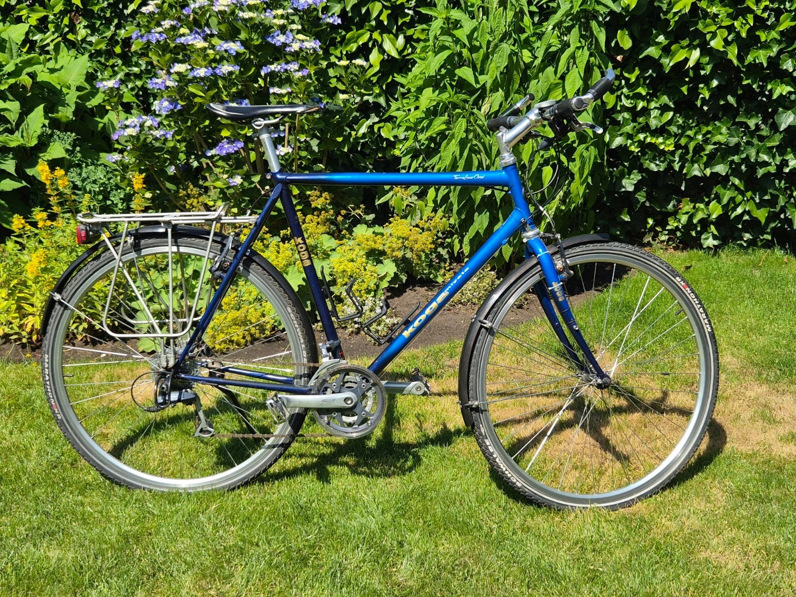 Koga Miyata Terraliner Oval Herenfiets - Blauw, Ophalen, 28 inch, Gebruikt, Velgrem