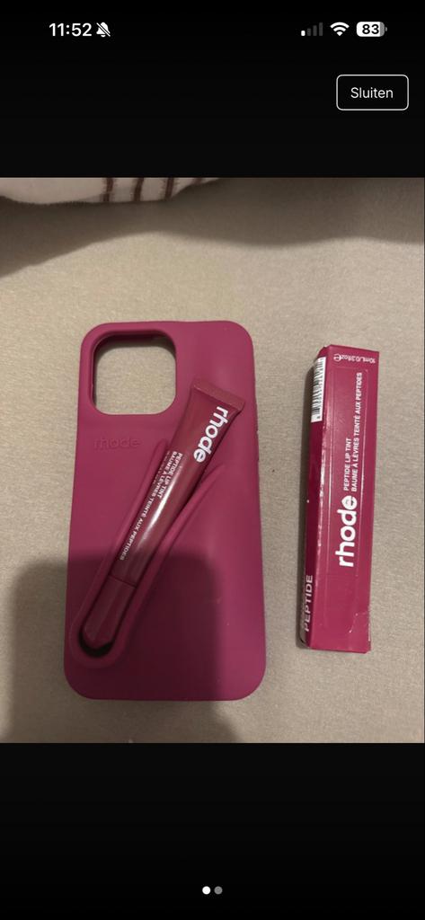 Rhode hoesje voor iPhone 15 Pro Max, Hoesje of Tasje, Ophalen of Verzenden, Zo goed als nieuw, Rhode