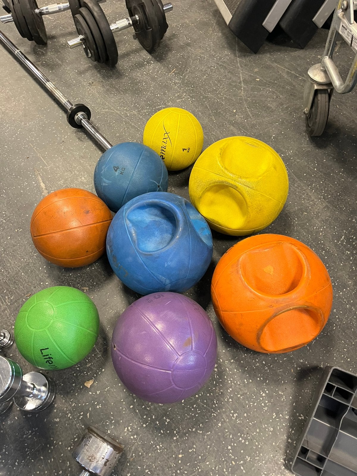 Lifemaxx gewicht ballen 1-10 kg gewichten bal, Ophalen, Gebruikt, Lifemaxx, Gewicht ballen
