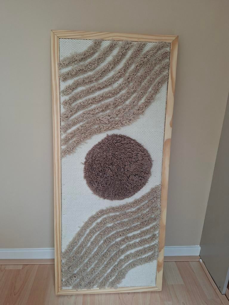 Nous Living Wanddecoratie: Wol & Katoen met Houten Frame, Ophalen, Boho, Meerkleurig, Nieuw