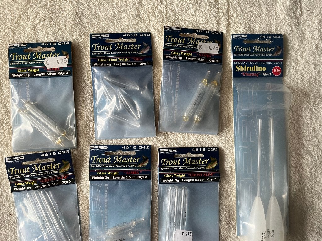 adv 223 / NIEUW mixset 11 pakjes SPRO TROUTHMASTER, Ophalen of Verzenden, Nieuw, Overige typen