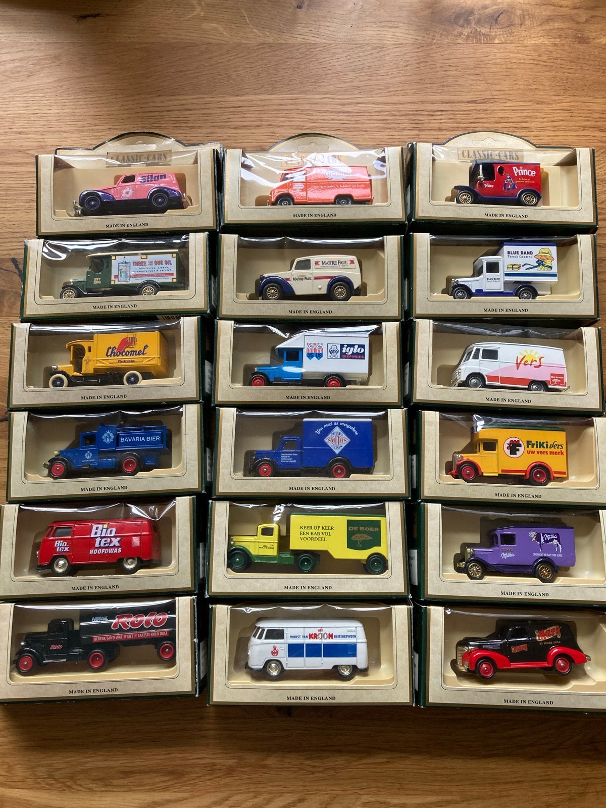 Collectie Classic Cars Vintage Models (18 stuks), Verzamelen, Ophalen of Verzenden, Nieuw