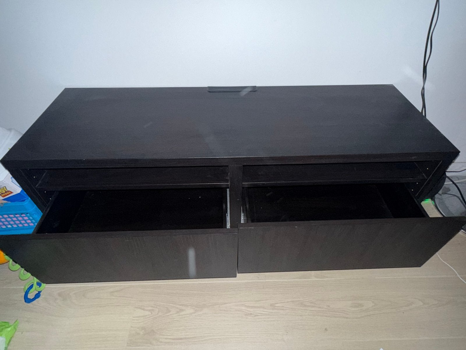 Ikea tv meubel 120x42x39, Huis en Inrichting, Ophalen, 100 tot 150 cm, Zwart, Eikenhout
