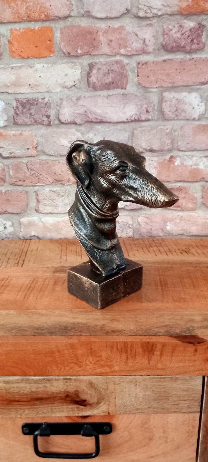 22cm Whippet/Hazewind Hond Buste Beeld♥️NIEUW♥️, Ophalen of Verzenden, Nieuw, Dier