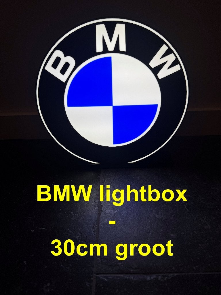 Groot BMW logo lightbox 30cm, Ophalen of Verzenden, Nieuw, Reclamebord