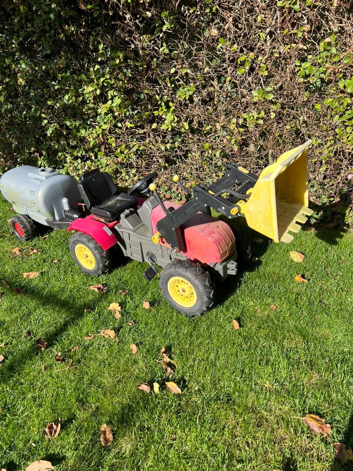 Rolly Toys tractor met voorlader en aanhanger, Ophalen, Gebruikt