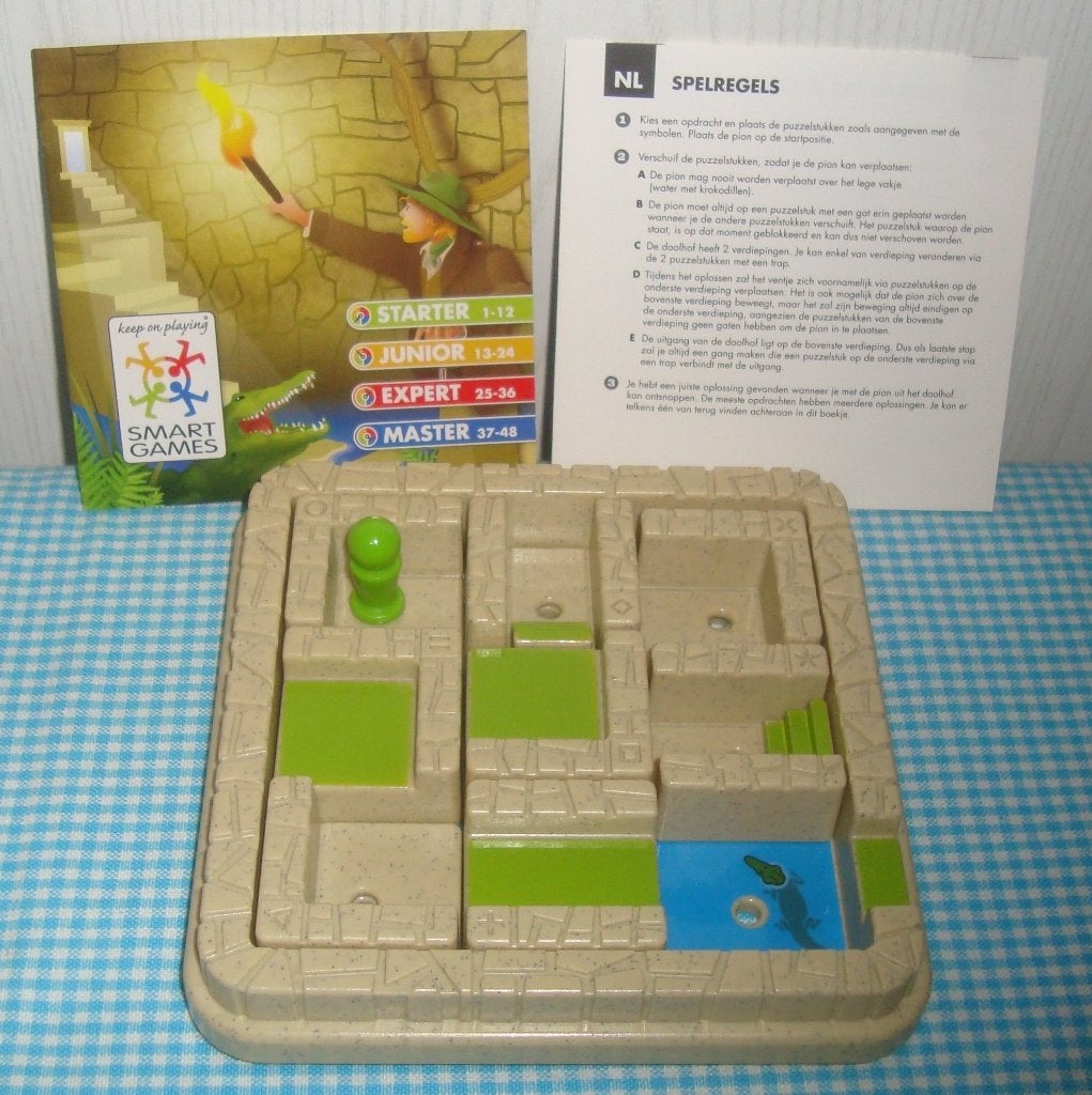 SMART GAMES - Temple Trap - tempel val LEUK!, Ophalen of Verzenden, Zo goed als nieuw, Puzzelen
