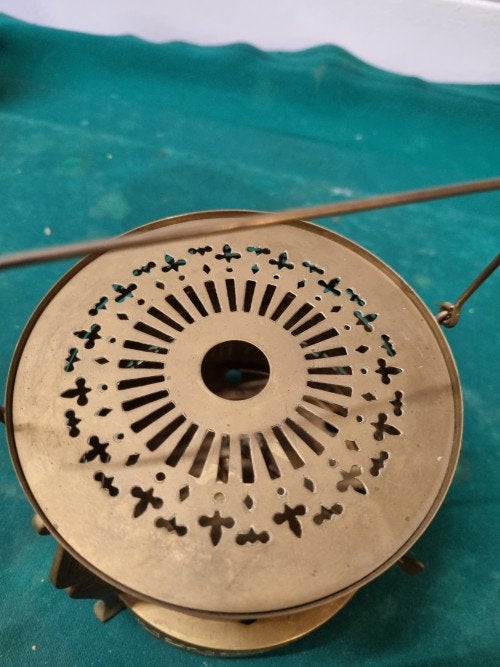 theelicht houder warmhoud plaat  messing daaldrop kmd tiel, Ophalen of Verzenden, 'T Olde Gre-j, Info@toldegrej.nl, Endepoelstraat 20f Didam