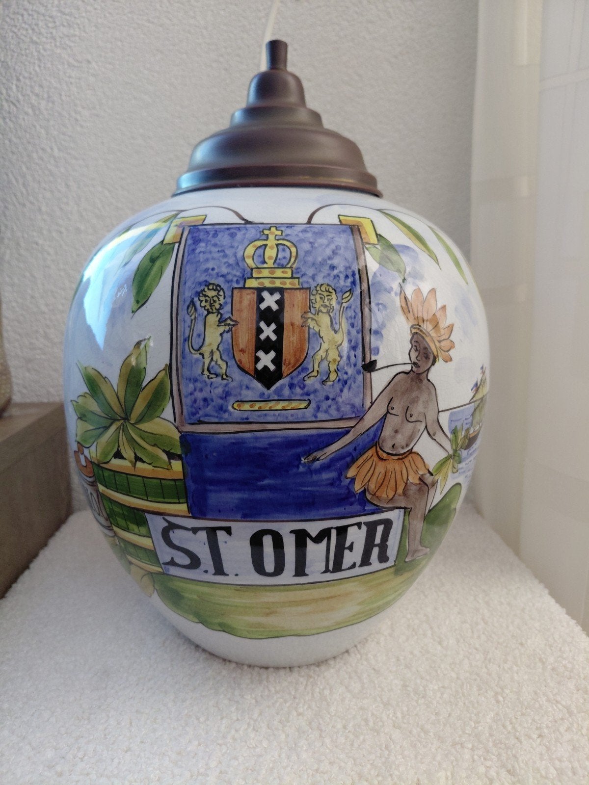 Voc S.T. OMER tabakspot - Puntgaaf en decoratief, Antiek en Kunst, Antiek | Vazen, Ophalen of Verzenden