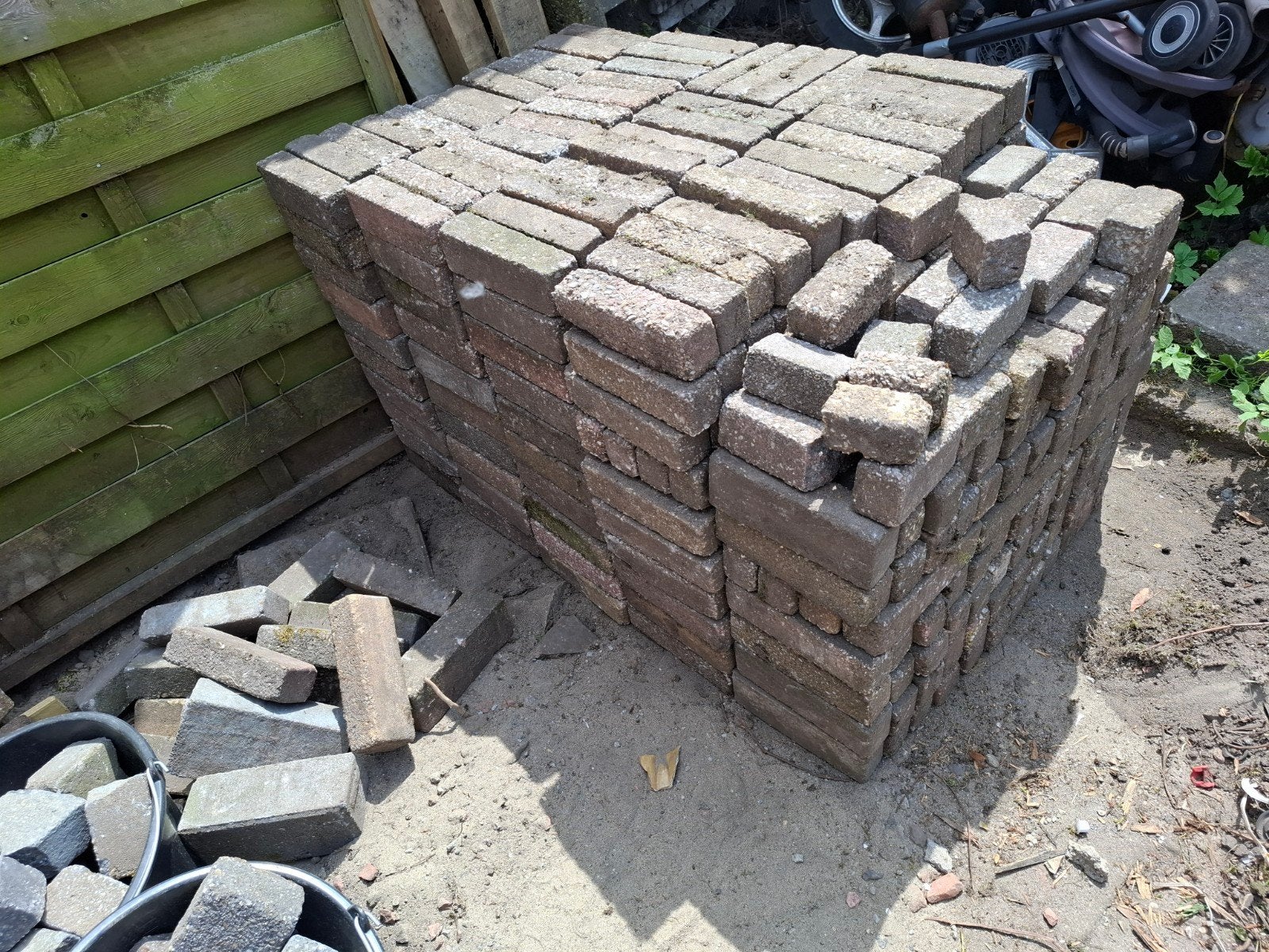 klinkers, Ophalen, Gebruikt, Beton, Klinkers