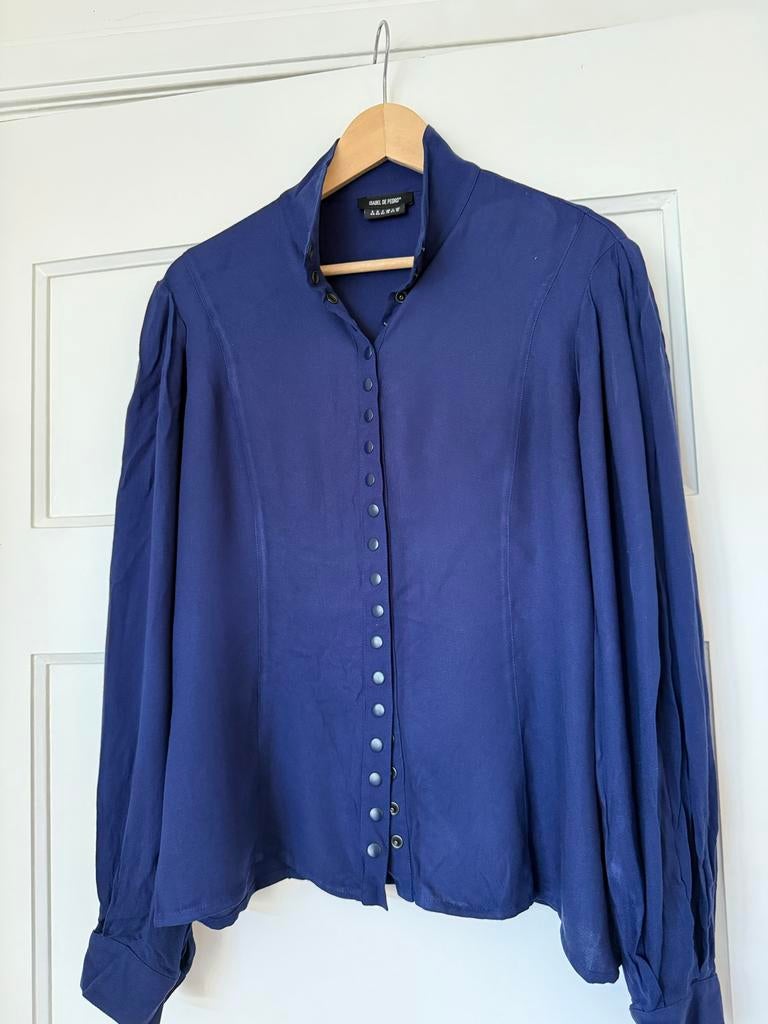 Isabel de Pedro blouse, Ophalen of Verzenden, Gedragen, Maat 42/44 (L), Blauw