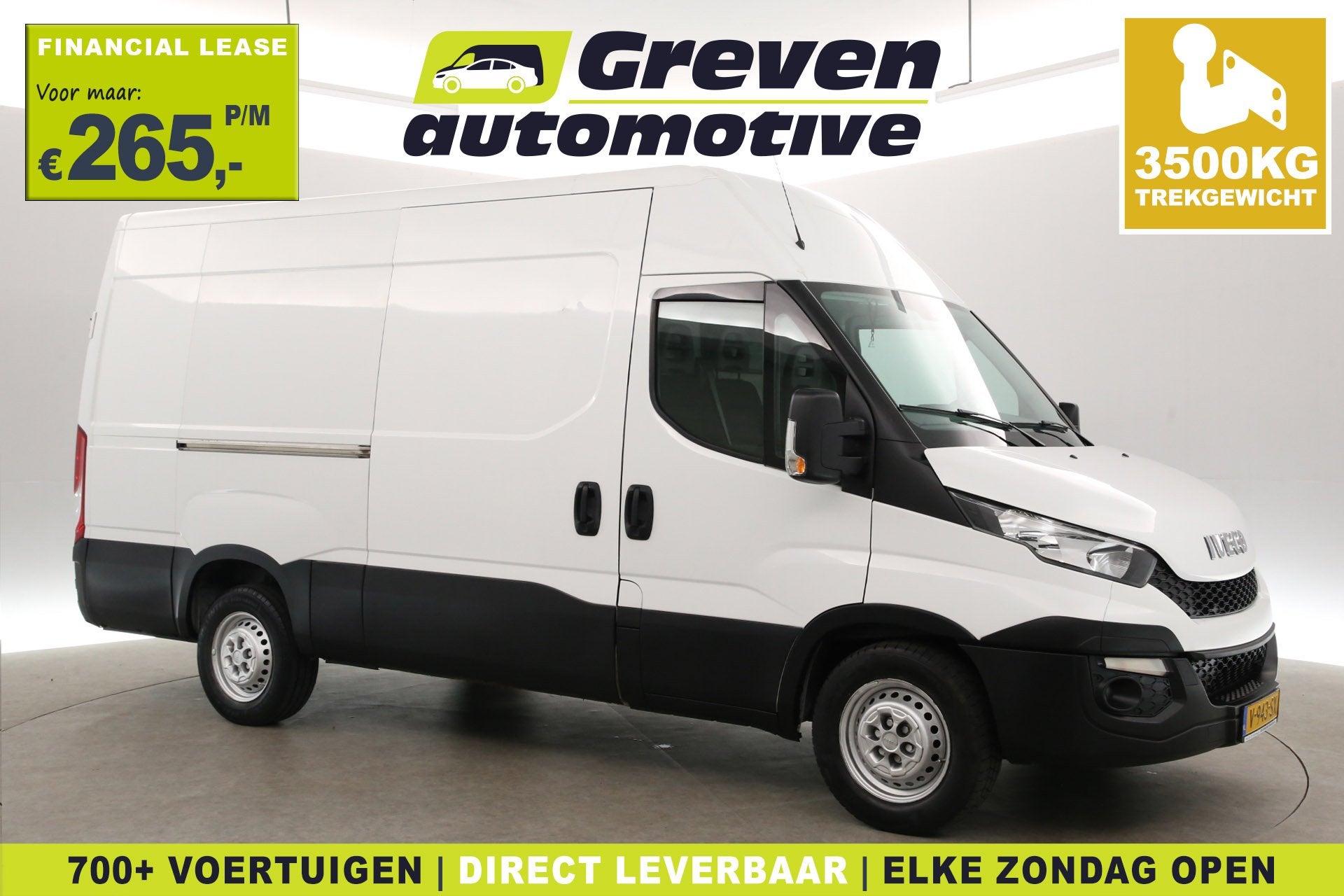 Iveco Daily 35S15V 2.3 352 L2H2 | 3500KG Trekgew. | Trekhaak, Auto's, Bestelauto's, 13 km/l, Gebruikt, Iveco, Wit