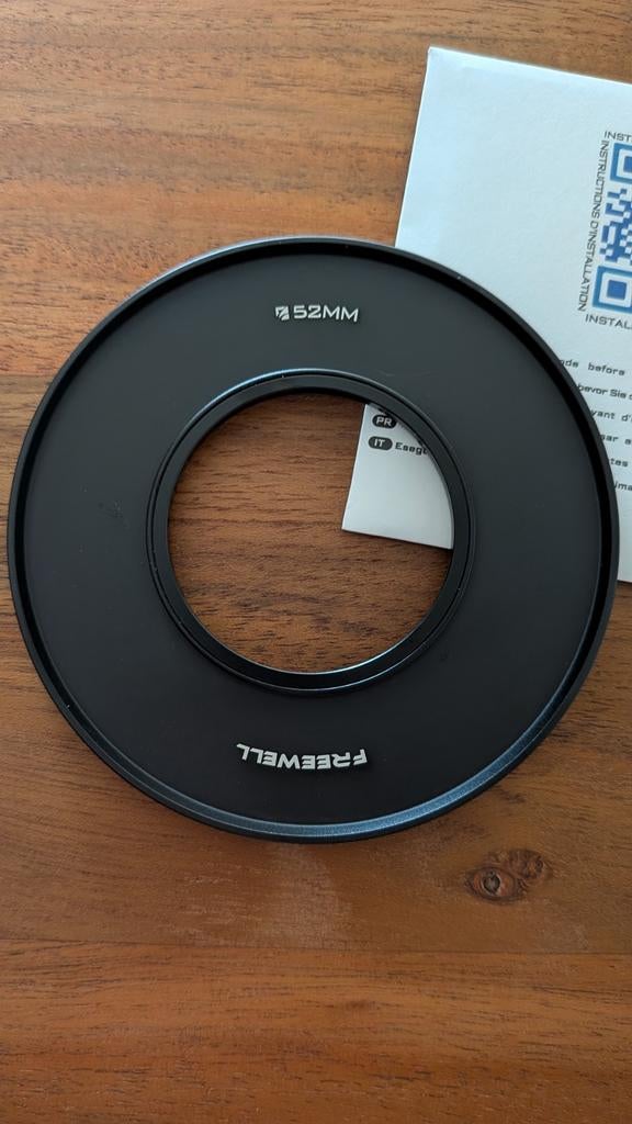Freewell 52 mm Eiger Matte Box Adapter Ring, Ophalen of Verzenden, Nieuw, 50 tot 60 mm, Overige typen