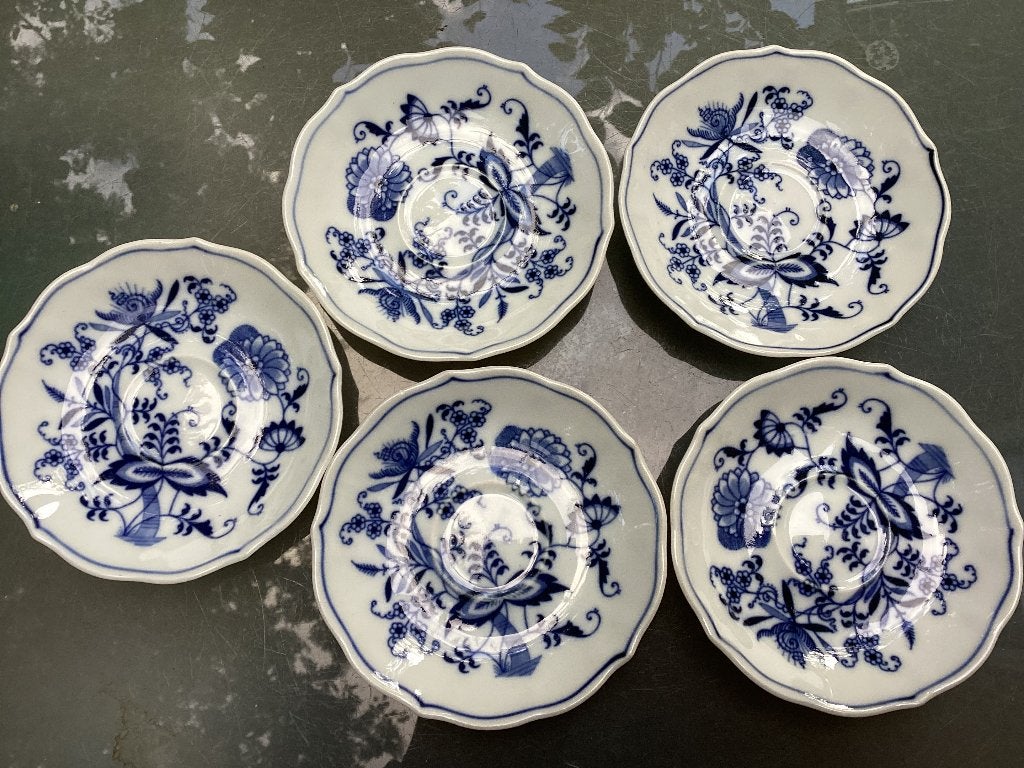 Blue Danube koffiekop schotels, Ophalen of Verzenden, Porselein, Overige stijlen, Bord(en)