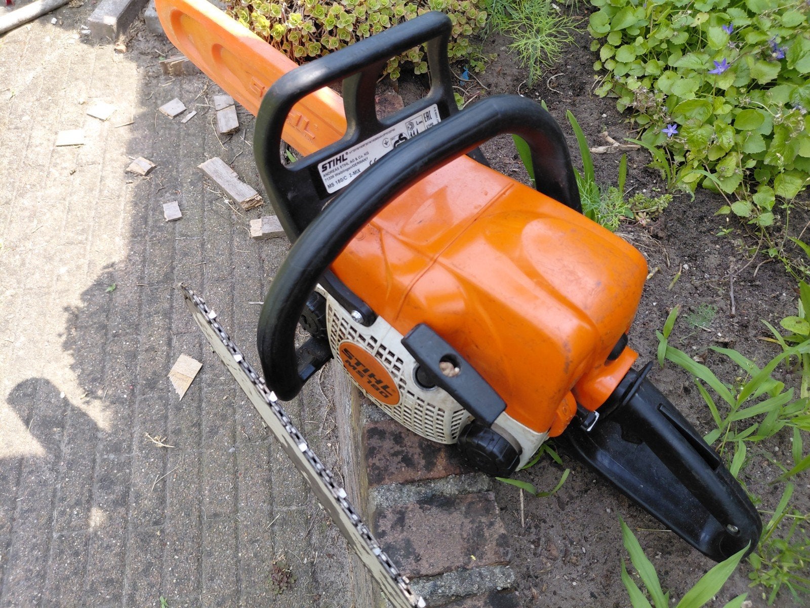 Stihl MS180 en 028AV kettingzagen - defect voor onderdelen, Ophalen, Gebruikt, Overige soorten, Stihl