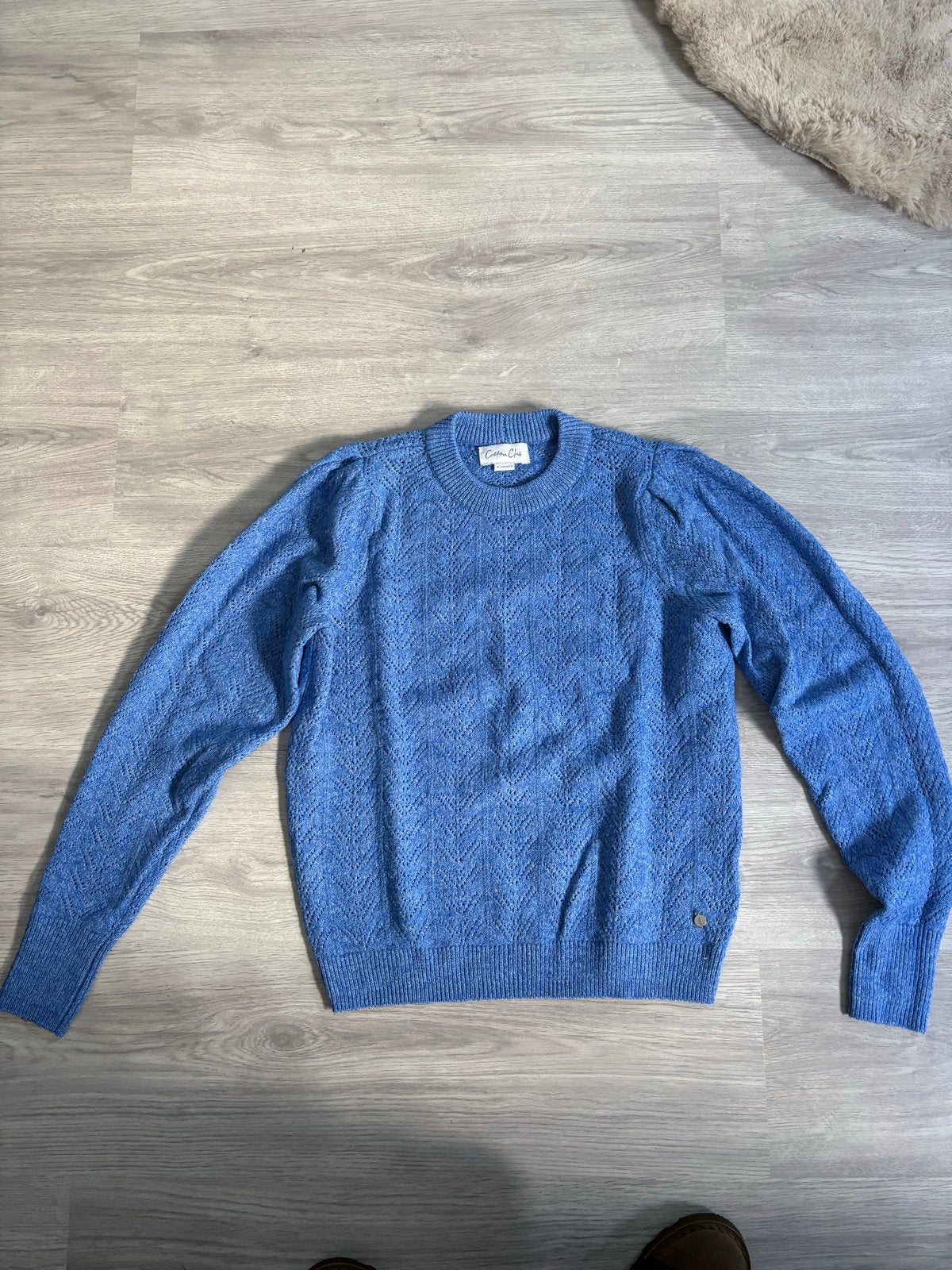 Cotton Club Blauwe Trui - Maat XS, Ophalen of Verzenden, Zo goed als nieuw, Maat 34 (XS) of kleiner, Blauw
