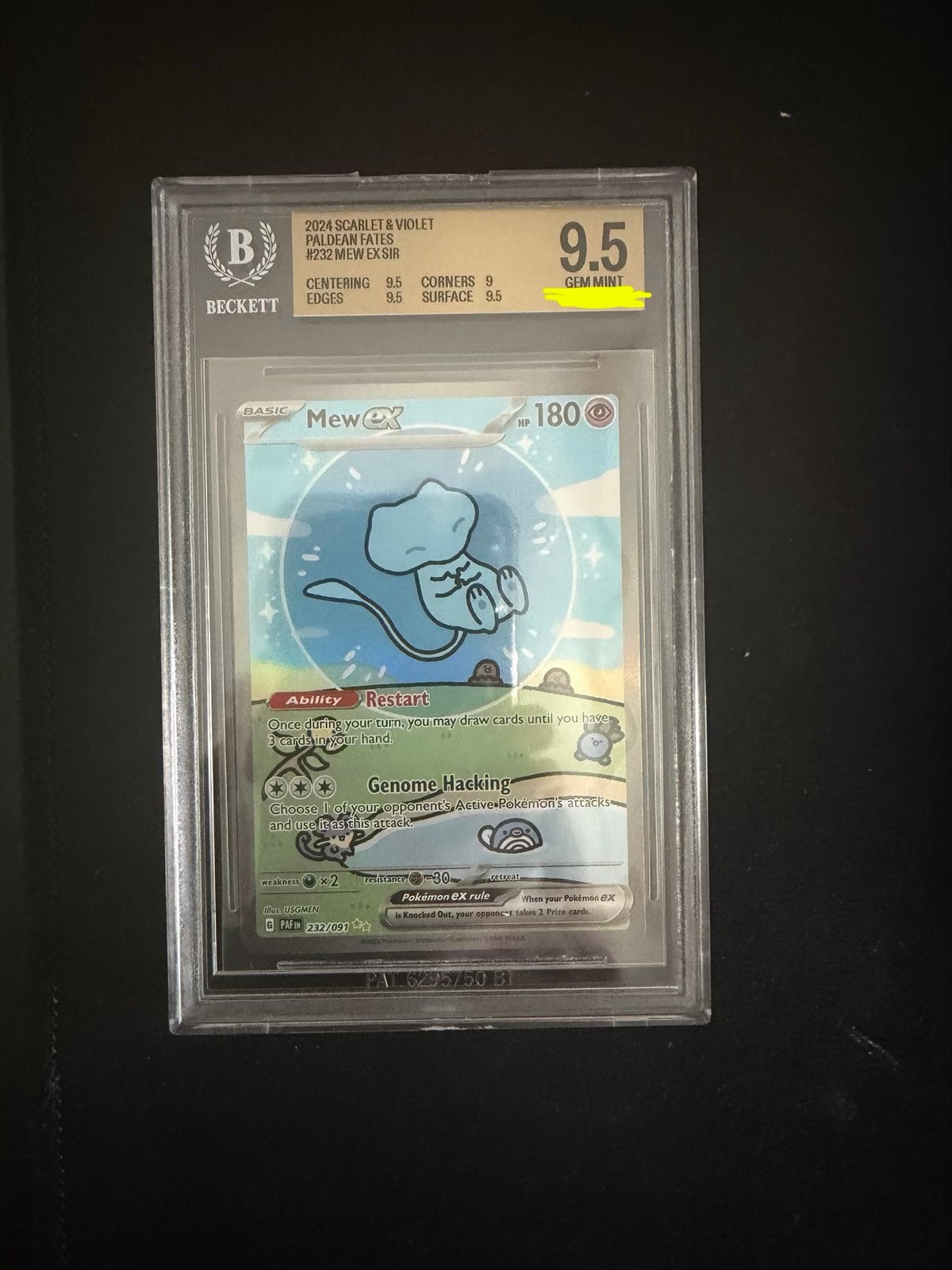 Bubble Mew - BGS 9.5 - Pokemon Kaart, Ophalen of Verzenden, Zo goed als nieuw, Losse kaart