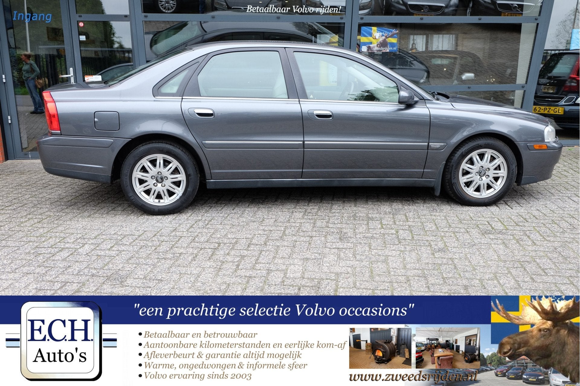 Volvo S80 2.9 Automaat 6-cilinder, Stoelverwaming (bj 2004), Auto's, 196 pk, Leder en Stof, 2922 cc, Origineel Nederlands