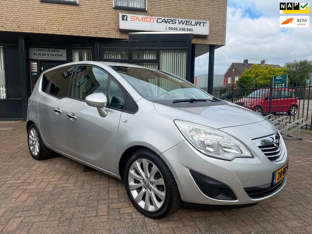 Opel Meriva 1.4 Turbo Cosmo Trekhaak Cruise Airco Navigatie, Auto's, Voorwielaandrijving, Euro 5, Gebruikt, 4 cilinders
