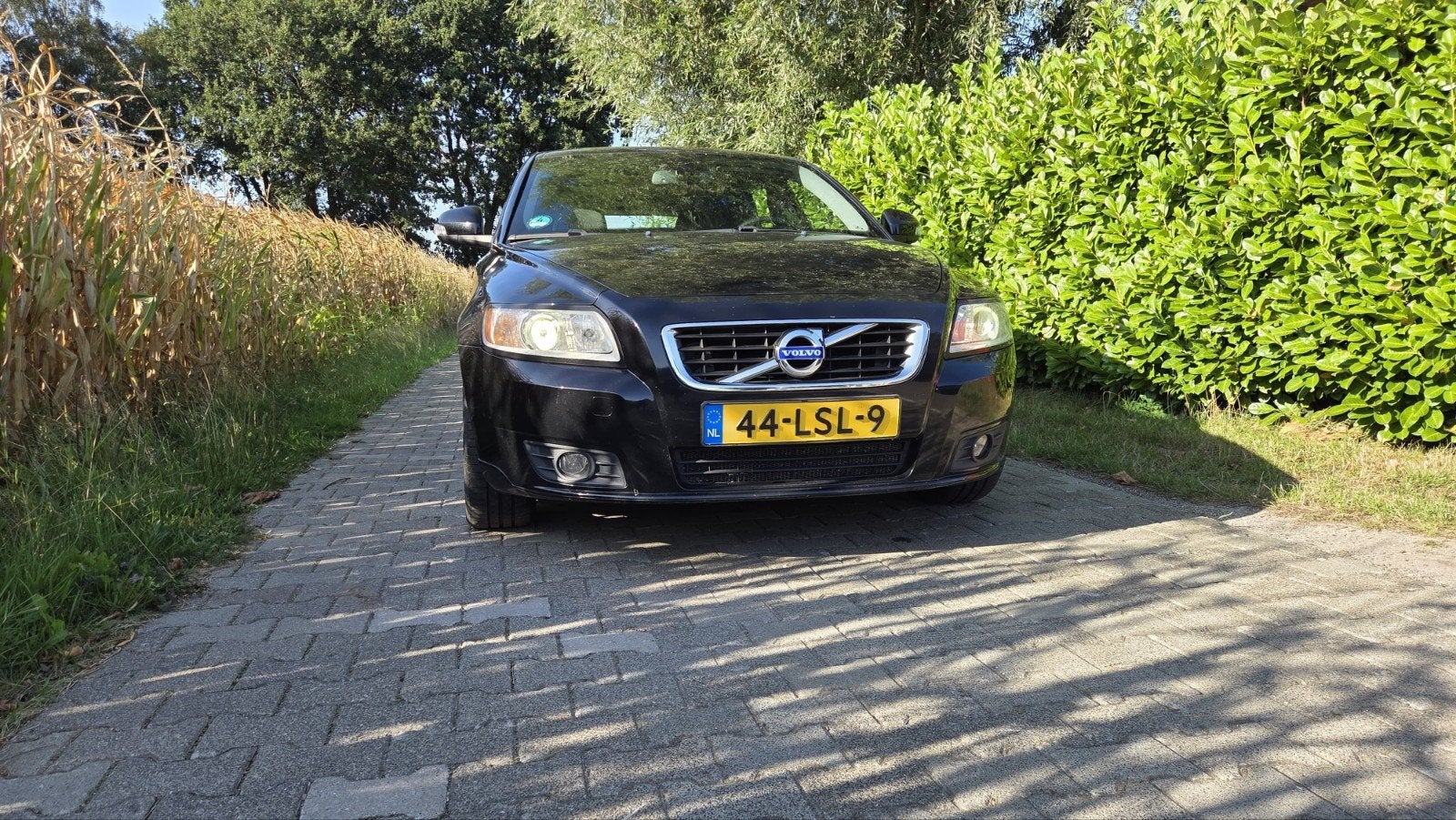 Volvo V50 2.0 Sport 2010 Zwart, Auto's, Zwart, 4 cilinders, Zwart, Origineel Nederlands