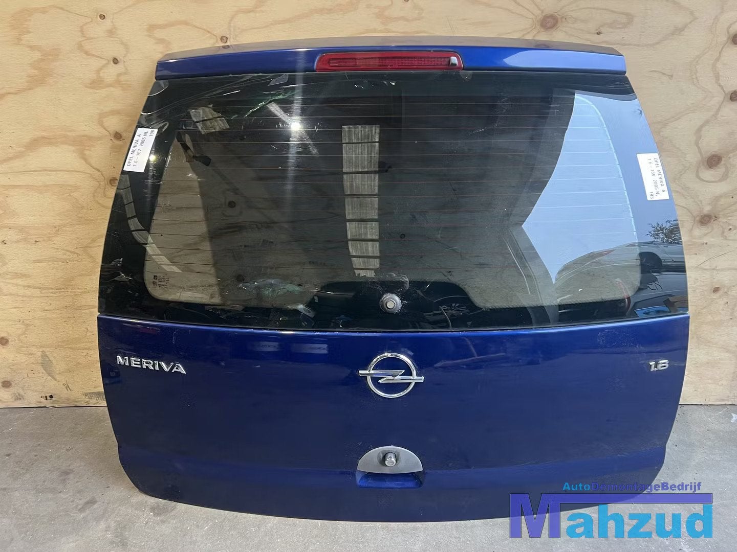 OPEL MERIVA A Z21B Blauw achterklep 2003-2010, Gebruikt, Deur, Opel Automobile GmbH, Ophalen of Verzenden