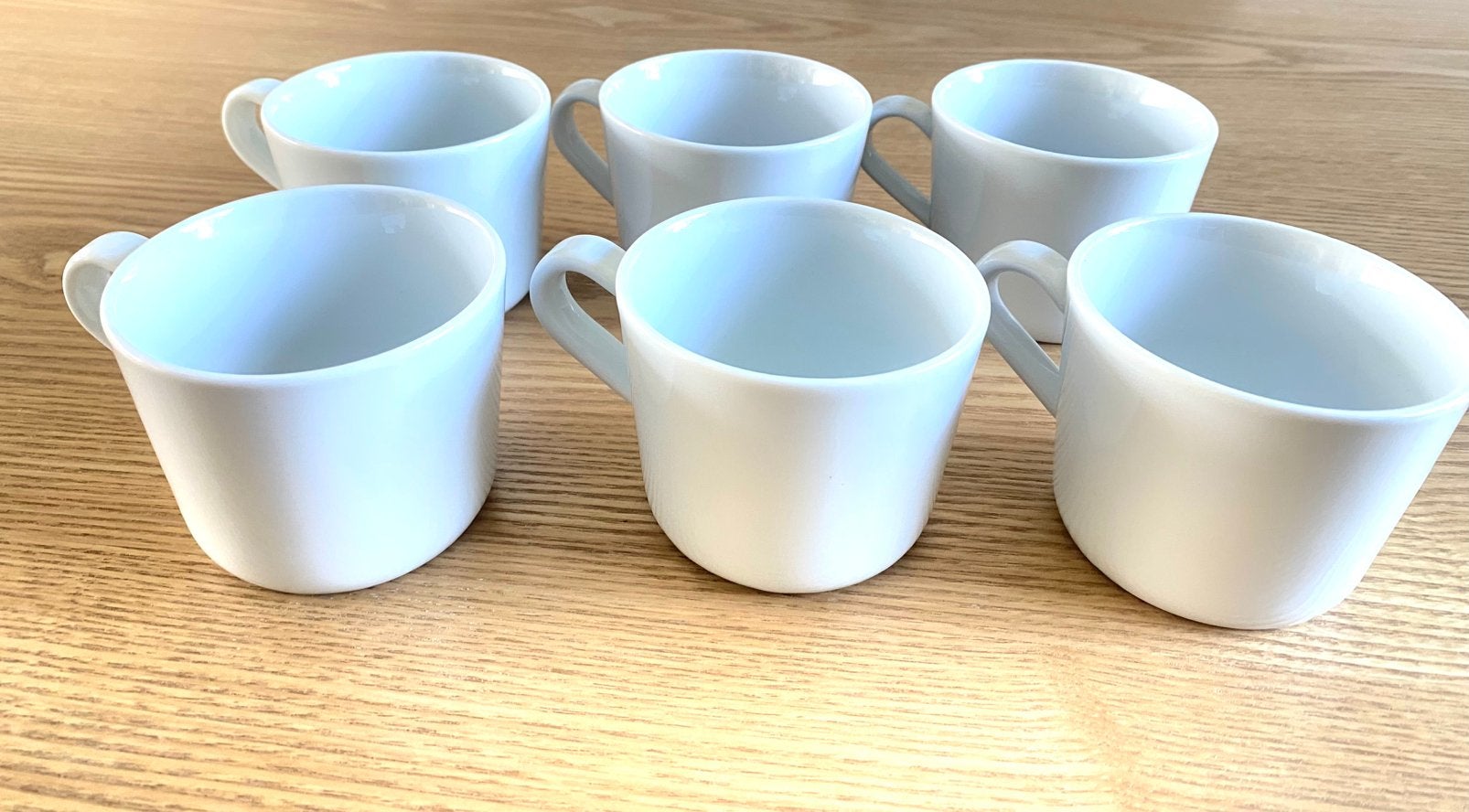 6 nieuwe stoere witte kopjes/mokken van IKEA, Nieuw, IKEA, Ophalen of Verzenden, Modern