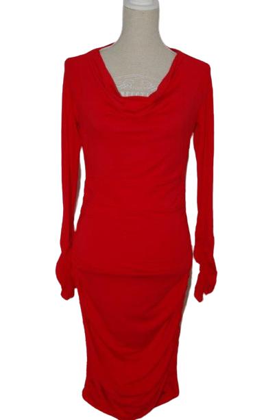 Ro-Zu, Rozu jurkje, Ro Zu jurk, rood, Mt. 36 / S, Kleding | Dames, Verzenden, Ro-Zu, Zo goed als nieuw, Knielengte