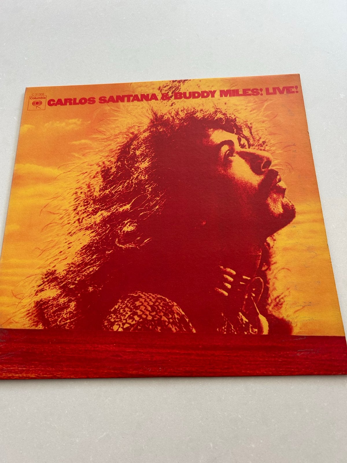 Carlos Santana & Buddy Miles Live LP - Krasvrij, LP, Rock, Ophalen of Verzenden, Zo goed als nieuw