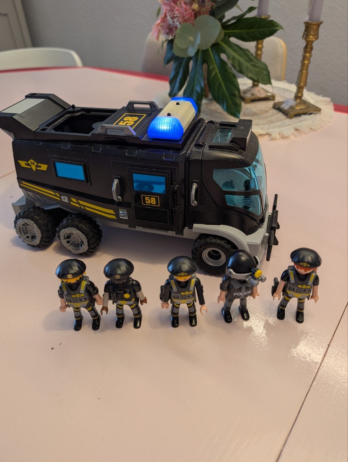 Playmobil Politie SWAT voertuig met 5 figuren, Ophalen, Gebruikt, City action, Voertuig