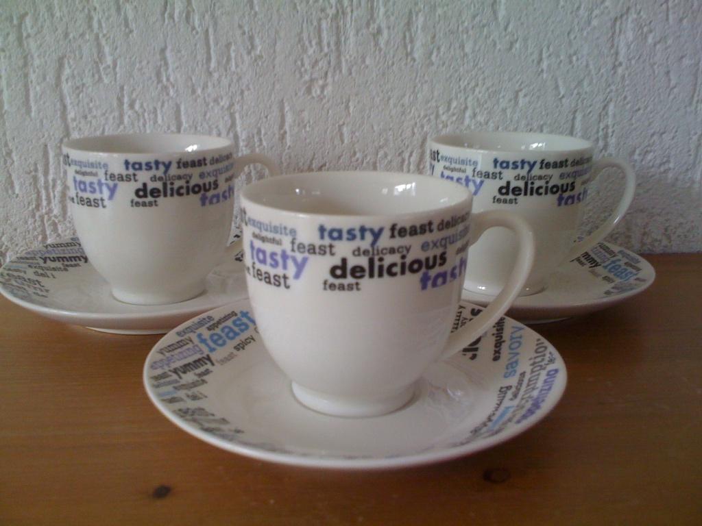 Delicious, Nieuw, Ophalen of Verzenden, Overige stijlen, Kop(pen) en/of Schotel(s)