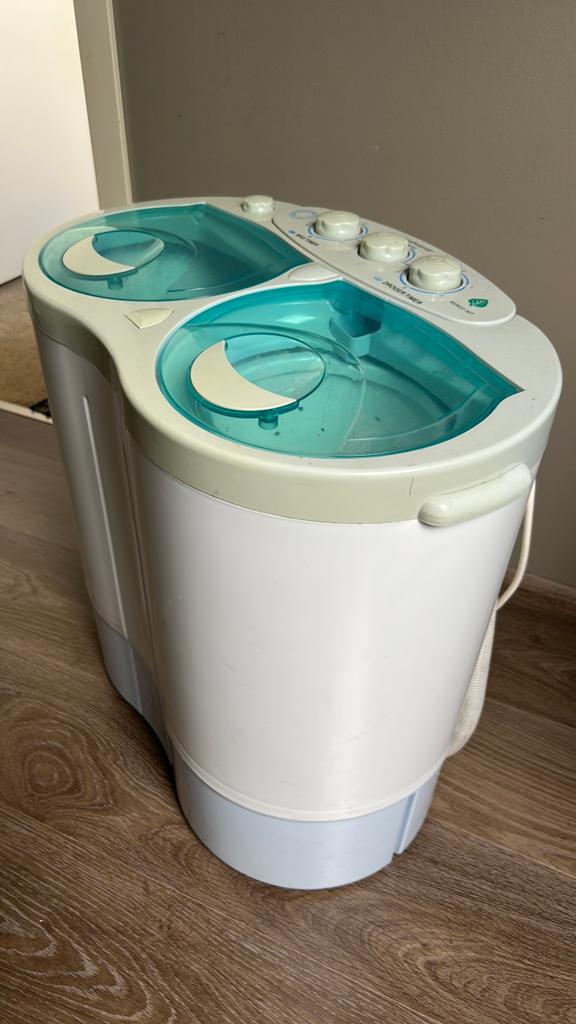 Compacte mini wasmachine met droger / camping wasmachine, Minder dan 4 kg, Ophalen, Gebruikt, Minder dan 85 cm