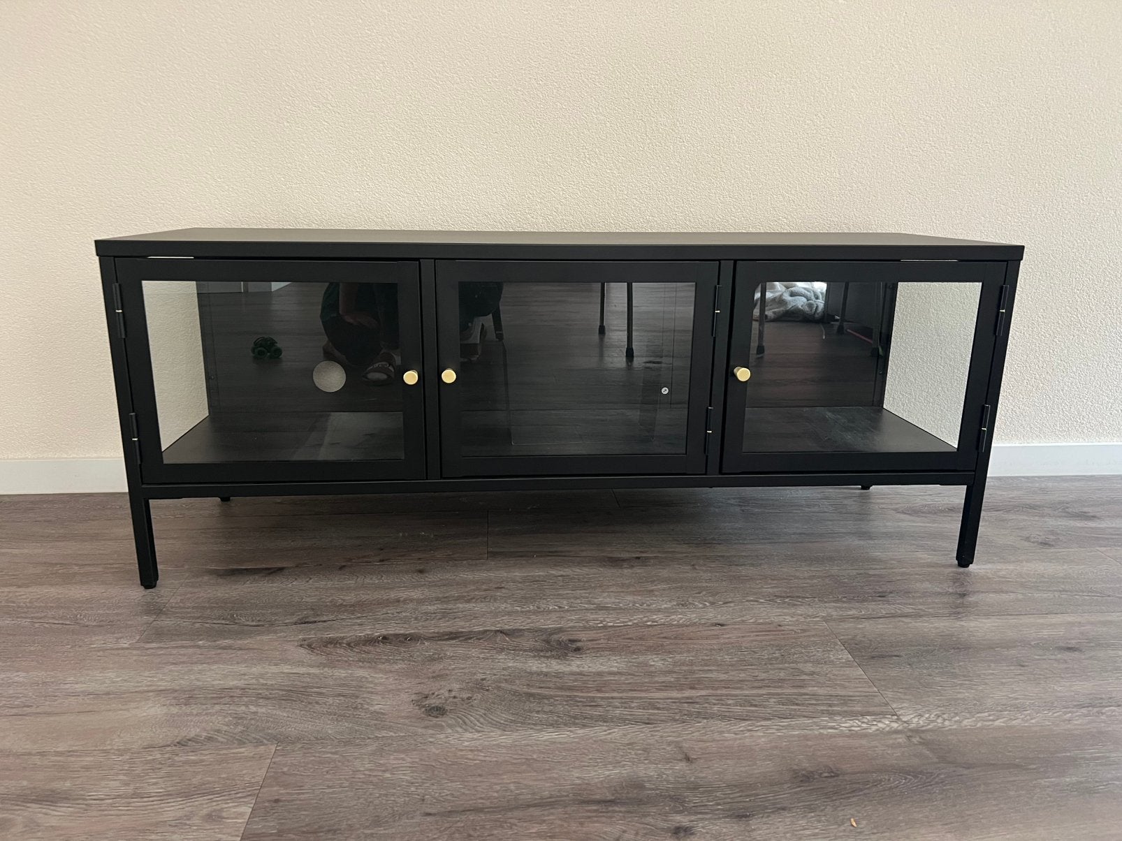 Dressoir kast zwart, Ophalen, Zo goed als nieuw, 25 tot 50 cm, 100 tot 150 cm