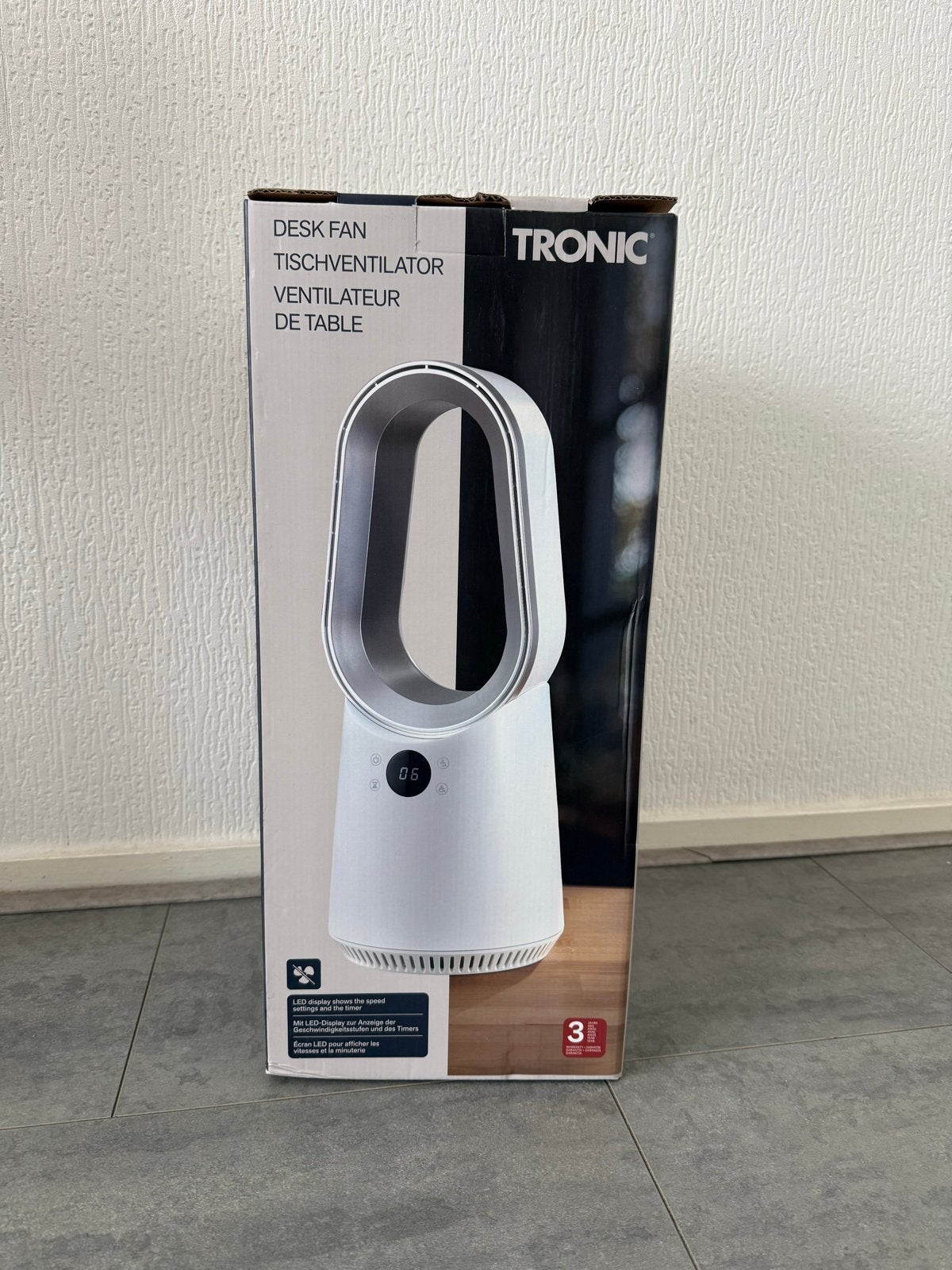 Tronic Tafelventilator met afstandsbediening, Ophalen of Verzenden, Ventilator met afstandsbediening, Nieuw, Tafelventilator