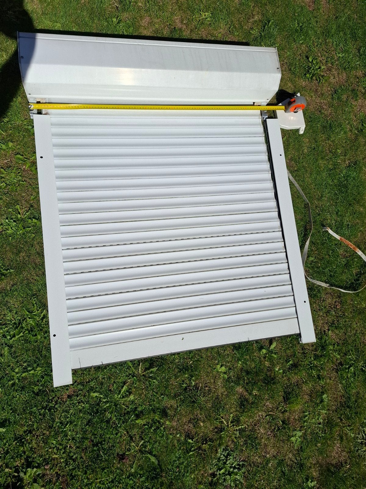 2 gebruikte witte rolluiken - 90x100 cm, Ophalen, Gebruikt, Wit, Minder dan 100 cm
