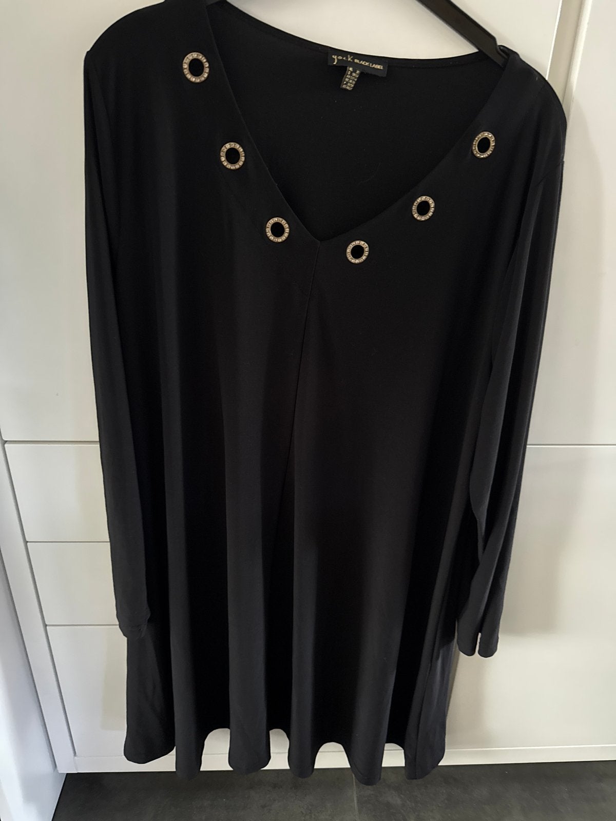 Zwarte Yoek Black Label tuniek met Oogjes - Maat XL, Zwart, Maat 46/48 (XL) of groter, Ophalen of Verzenden, Zo goed als nieuw