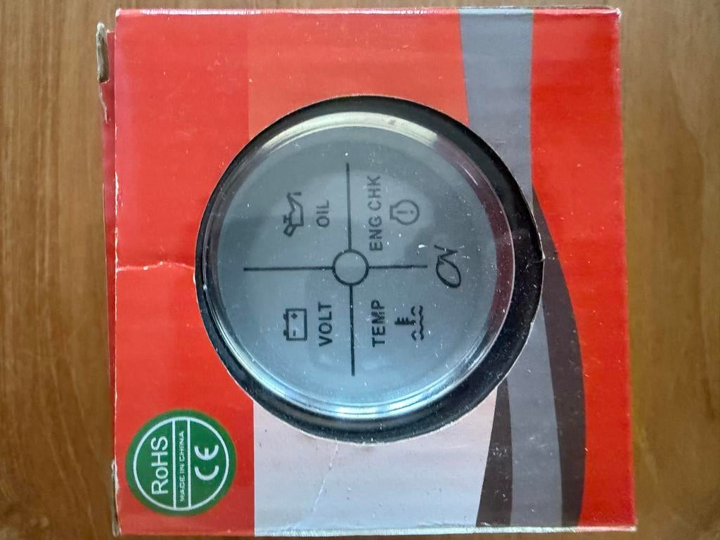 Boot dashboard meter Volt Temp Olie en Engine, Watersport en Boten, Ophalen of Verzenden, Nieuw, Elektra en Verlichting