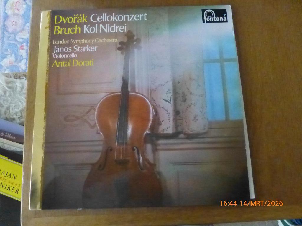 LP Dvôrak cellokonzert bruch kon nidrei, Ophalen of Verzenden, Zo goed als nieuw, Overige formaten